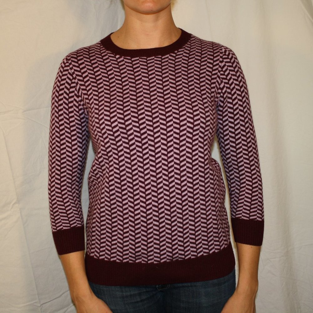 J. Crew Collection Cashmere Herringbone Sweater